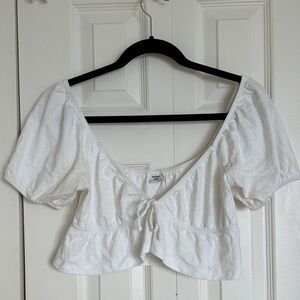 Sunday Best White Puff Sleeve Blouse